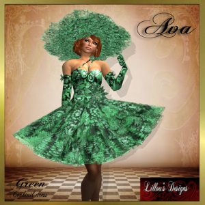 [LD] Ava - Green - Cocktail DressPIC